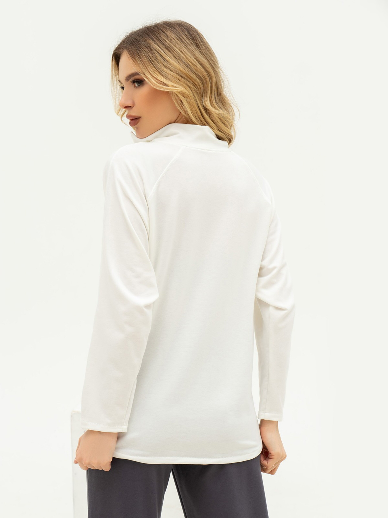 Кофта ISSA Plus модель 13683_milky Фото