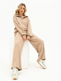 Повседневный костюм ISSA Plus модель 13685_beige Фото