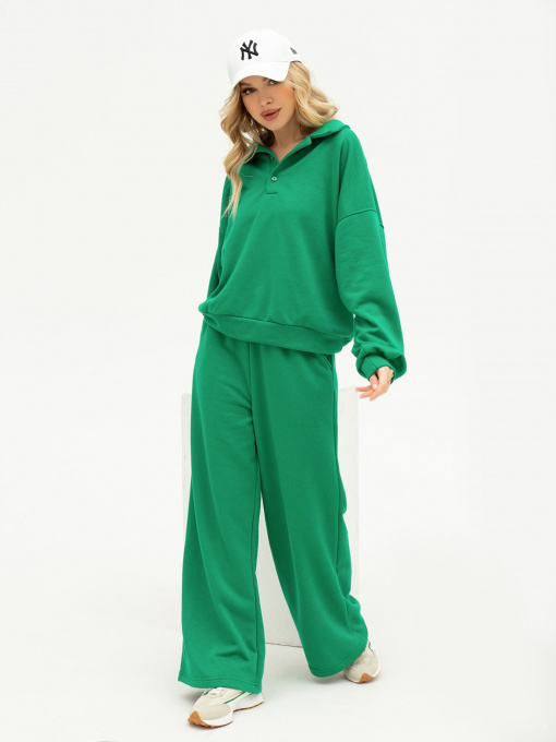 Повседневный костюм ISSA Plus модель 13685_green Фото