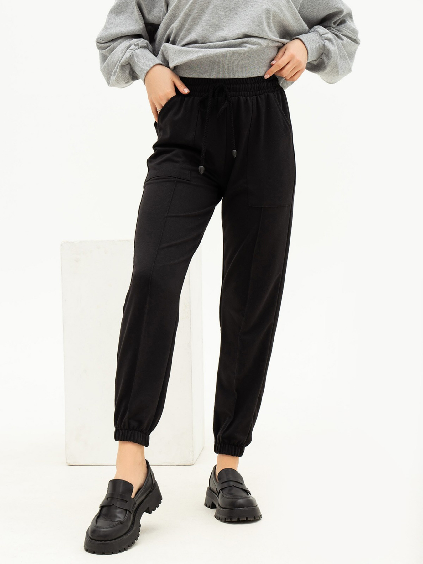 Спортивні штани ISSA Plus модель 13687_black Фото