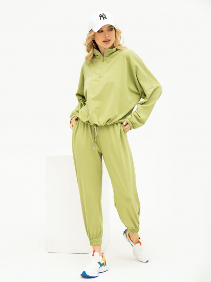 Спортивний костюм ISSA Plus модель 13690_olive - фото