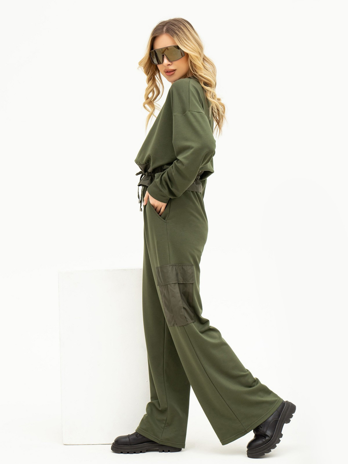 Спортивний костюм ISSA Plus модель 13691_khaki Фото