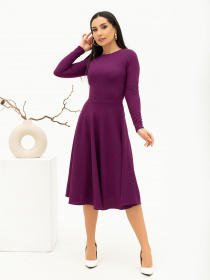 Платье миди ISSA Plus модель 13692_burgundy Платье миди ISSA Plus модель 13692_burgundy Фото