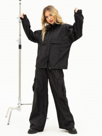 Повсякденний костюм ISSA Plus модель 13695_black Повсякденний костюм ISSA Plus модель 13695_black Фото