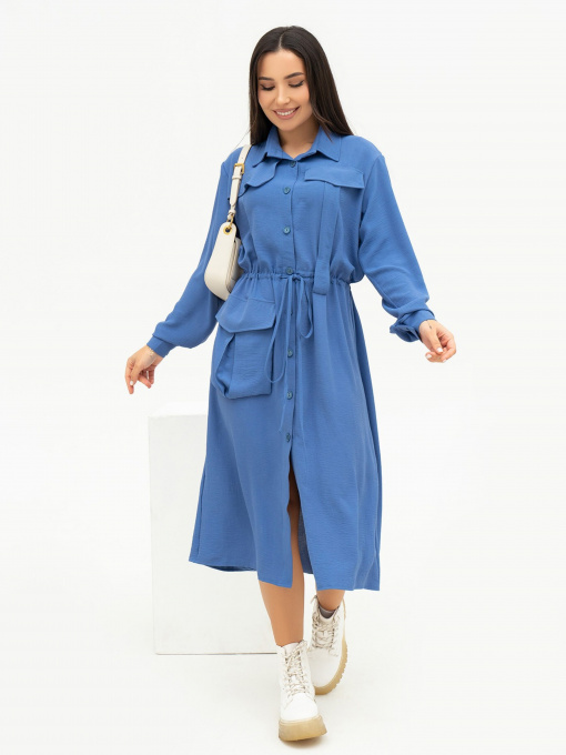 Сукня міді ISSA Plus модель 13702_darkblue Фото