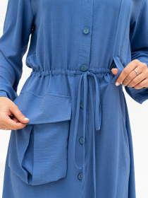 Сукня міді ISSA Plus модель 13702_darkblue Фото