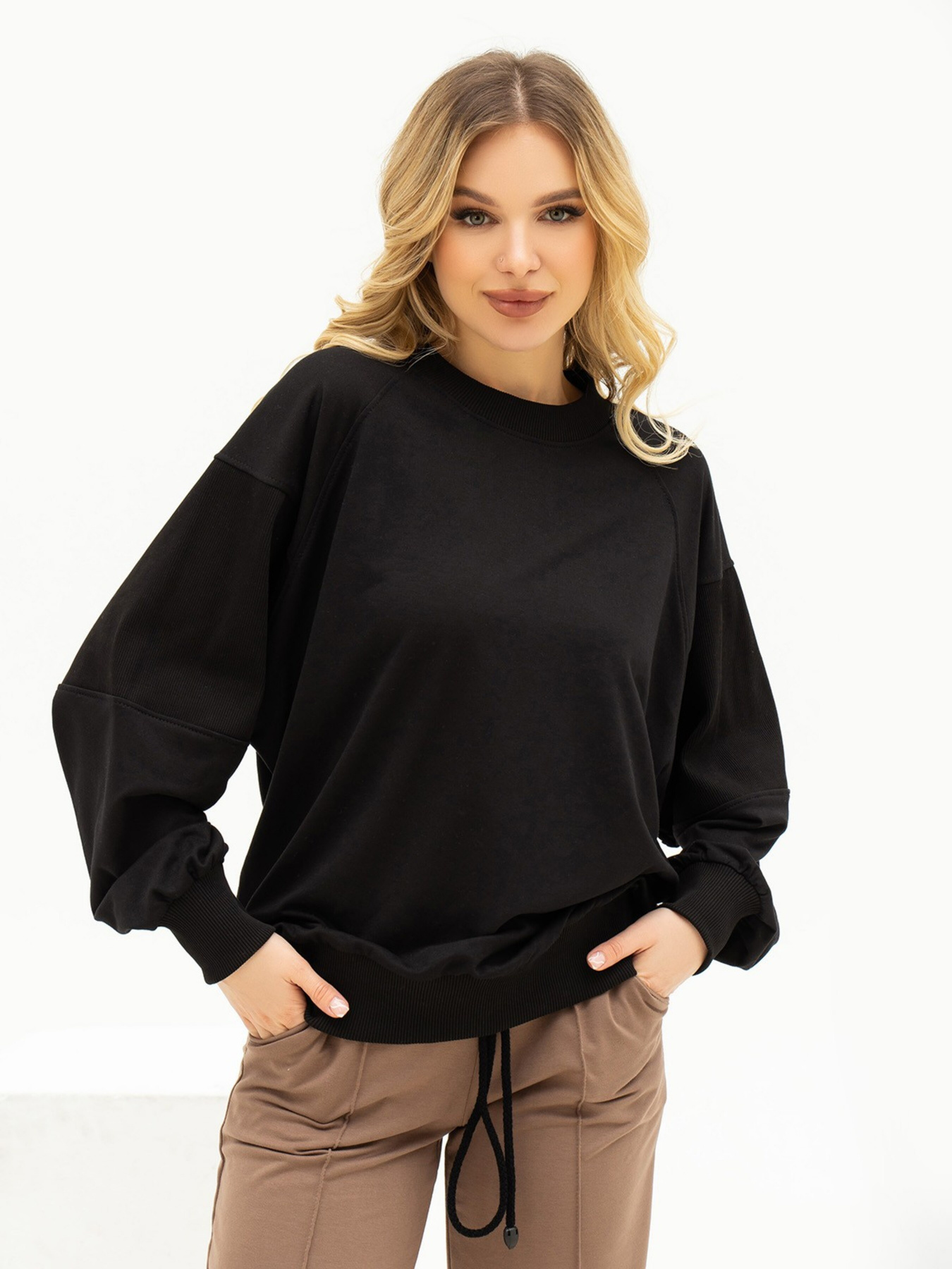 Свитшот ISSA Plus модель 13705_black Фото