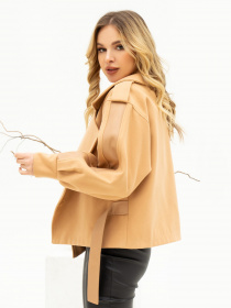 Демісезонна куртка ISSA Plus модель 13706_beige Фото