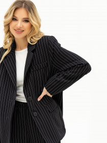 Діловий костюм ISSA Plus модель 13708_black Фото