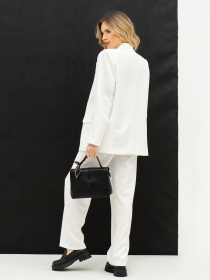 Діловий костюм ISSA Plus модель 13709_milky Фото