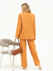 Деловой костюм ISSA Plus модель 13709_terracotta Фото
