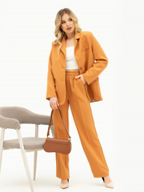 Деловой костюм ISSA Plus модель 13709_terracotta Фото