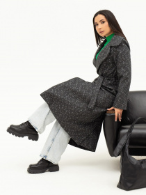 Пальто ISSA Plus модель 13710_multicolor Фото