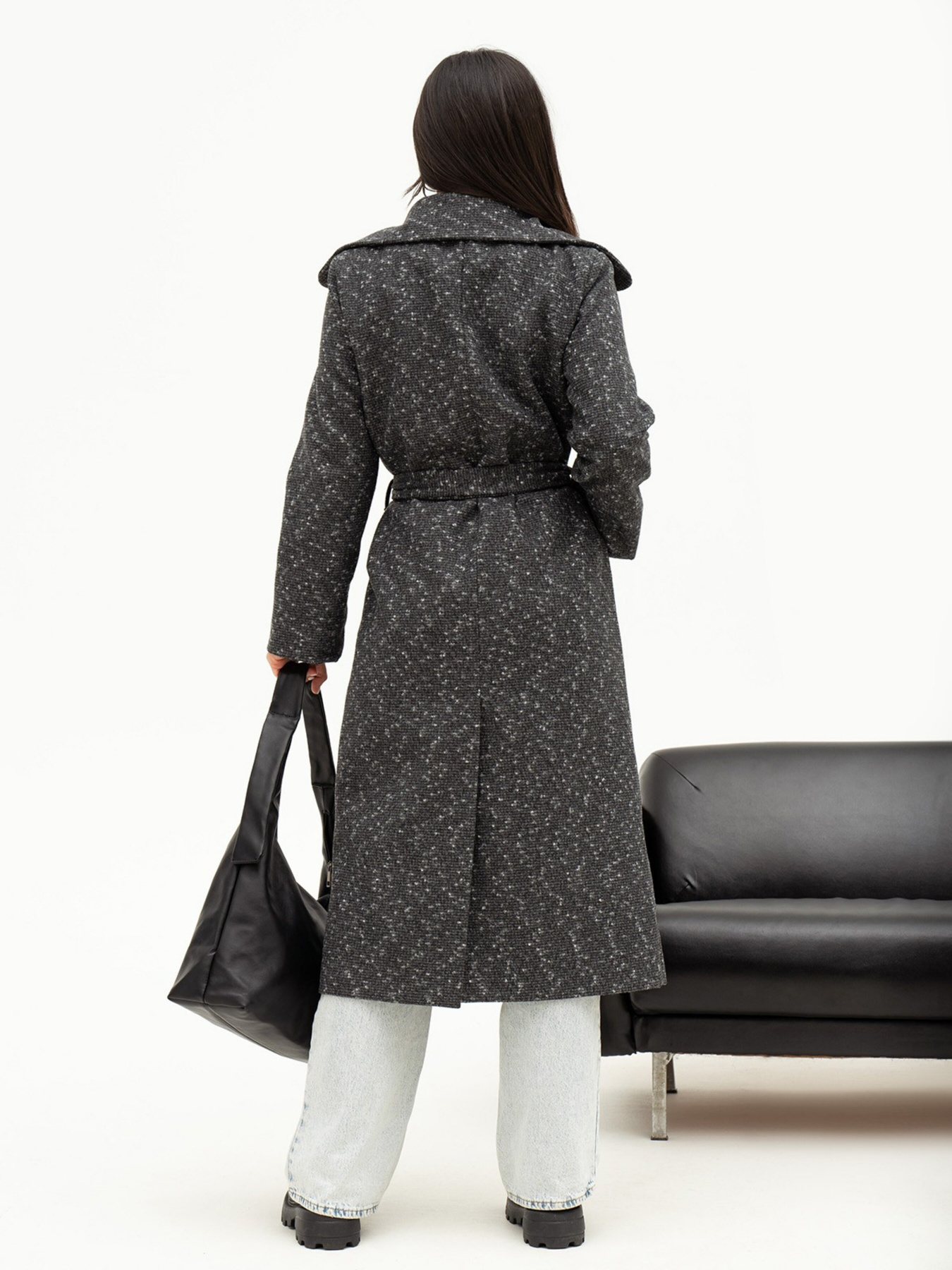 Пальто ISSA Plus модель 13710_multicolor Пальто ISSA Plus модель 13710_multicolor Фото