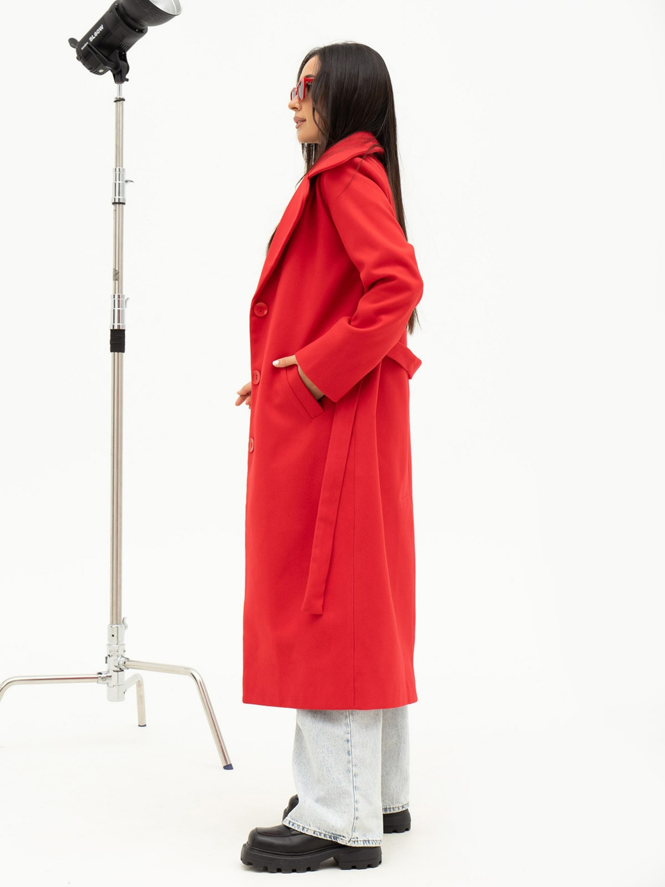 Пальто ISSA Plus модель 13711_red Фото