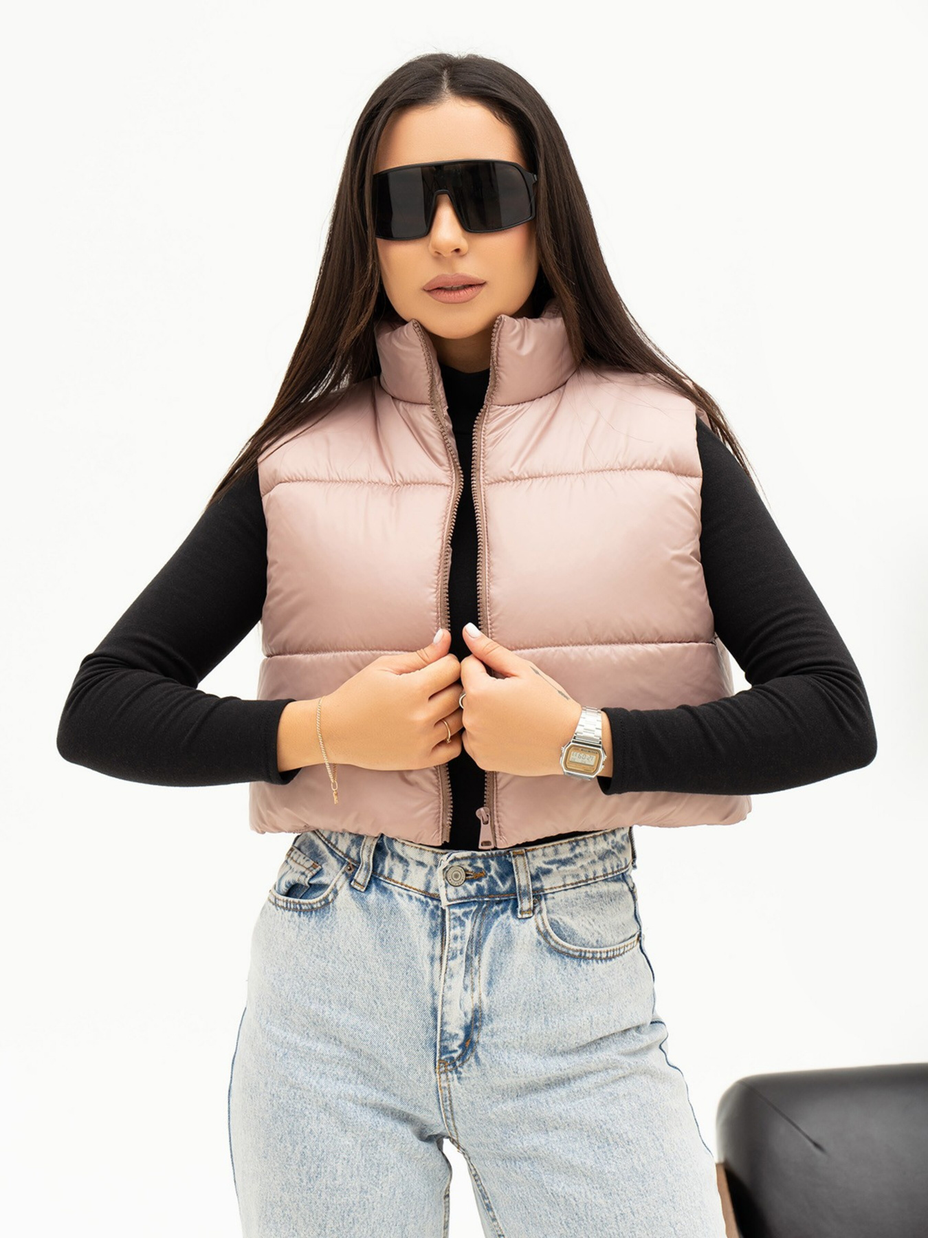 Жилет с утеплителем ISSA Plus модель SA-441_beige Фото