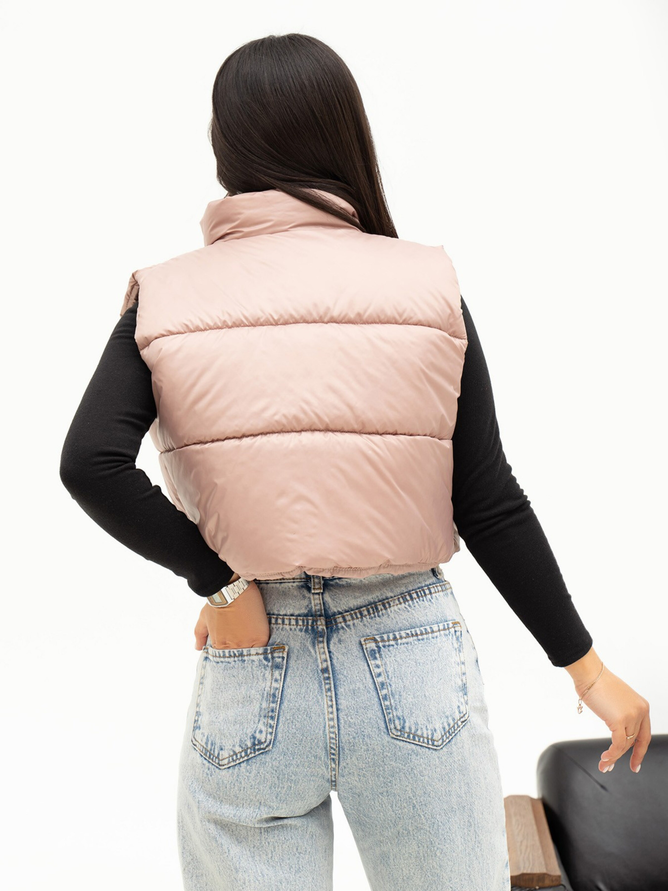 Утеплений жилет ISSA Plus модель SA-441_beige Утеплений жилет ISSA Plus модель SA-441_beige Фото