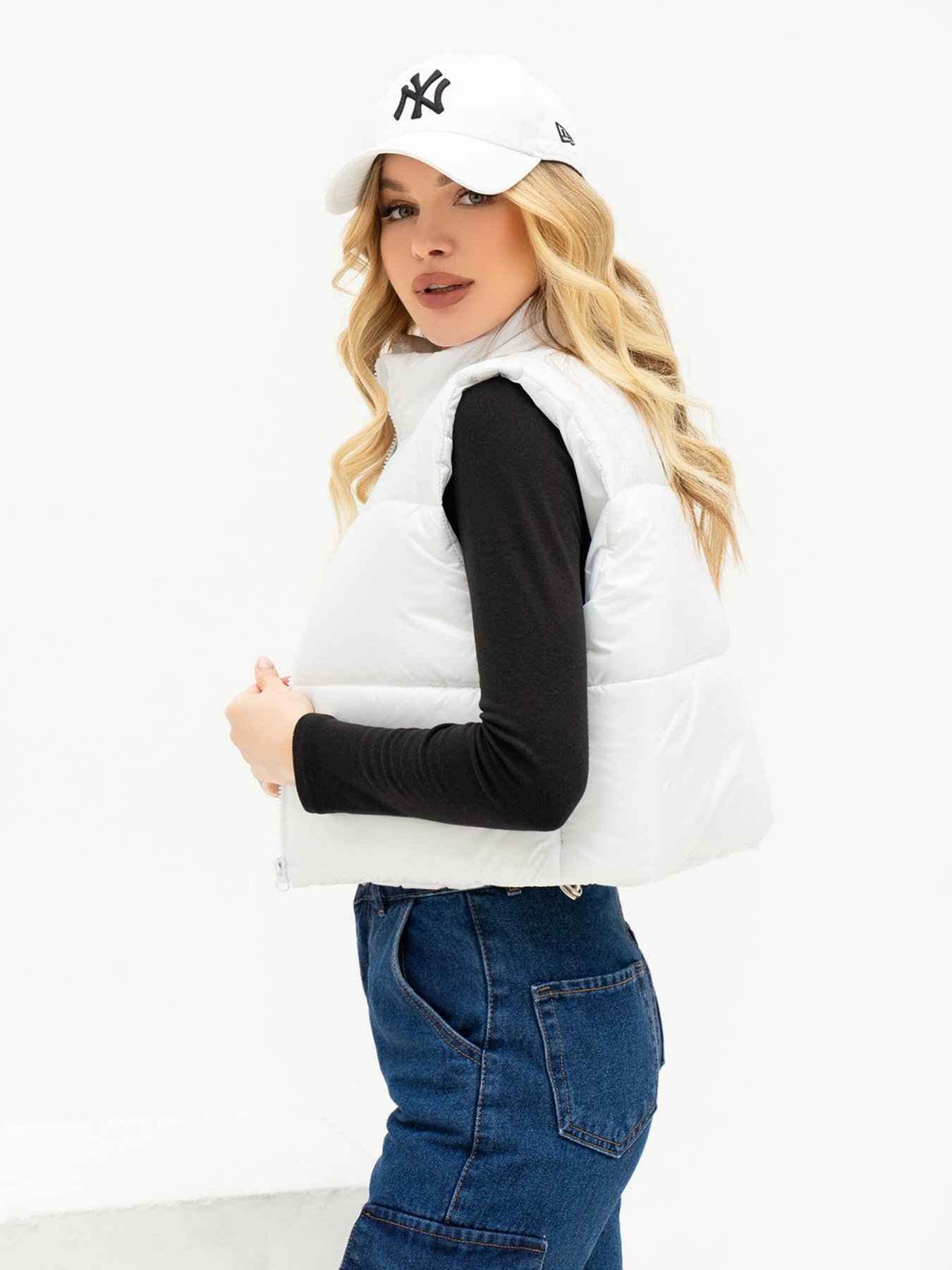 Утеплений жилет ISSA Plus модель SA-441_white Утеплений жилет ISSA Plus модель SA-441_white Фото