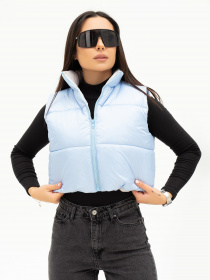 Утеплений жилет ISSA Plus модель SA-441_lightblue Фото