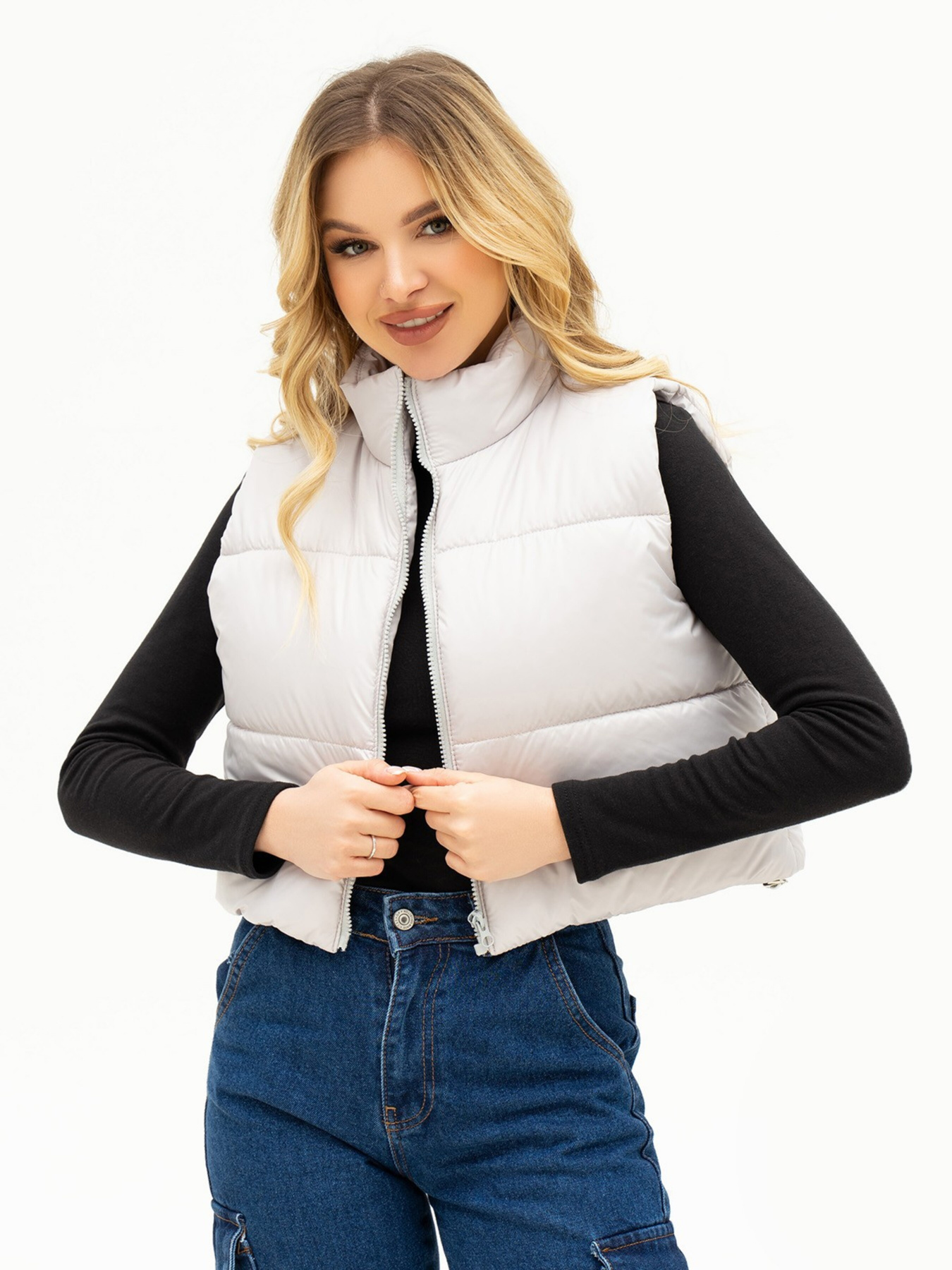 Утеплений жилет ISSA Plus модель SA-441_grey Утеплений жилет ISSA Plus модель SA-441_grey Фото