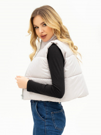 Утеплений жилет ISSA Plus модель SA-441_grey Утеплений жилет ISSA Plus модель SA-441_grey Фото