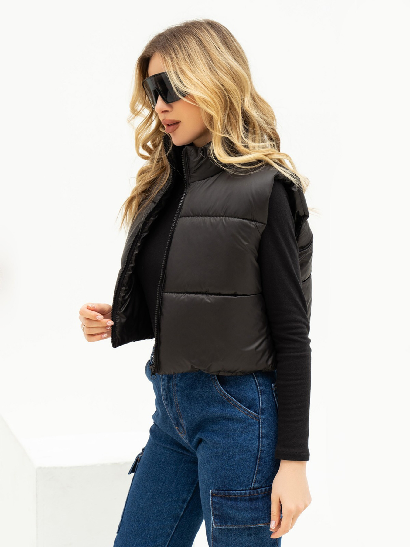 Жилет с утеплителем ISSA Plus модель SA-441_black Фото