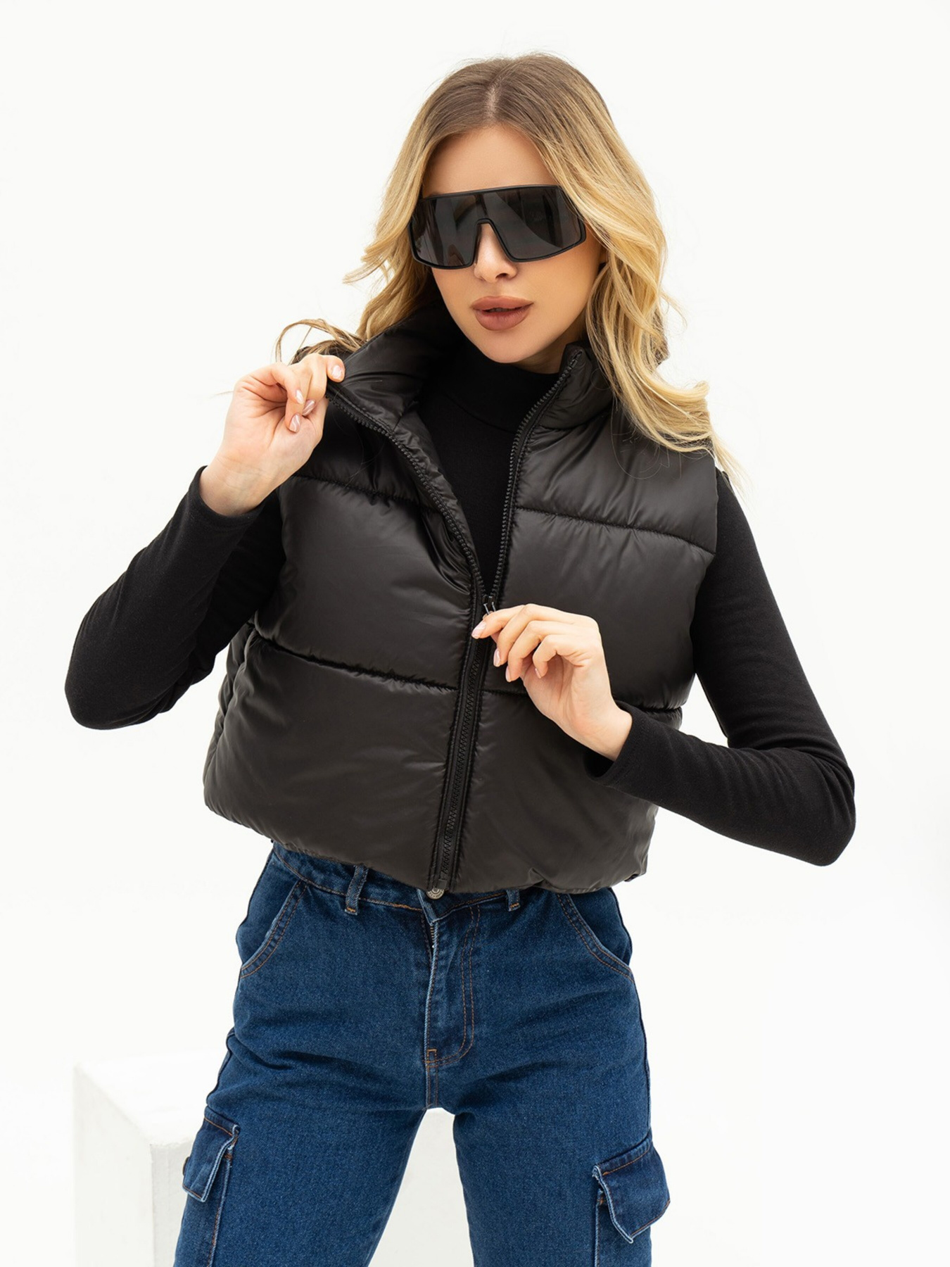 Жилет с утеплителем ISSA Plus модель SA-441_black Фото