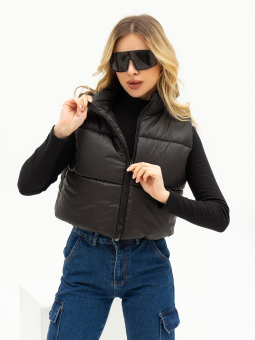 Жилет с утеплителем ISSA Plus модель SA-441_black Фото