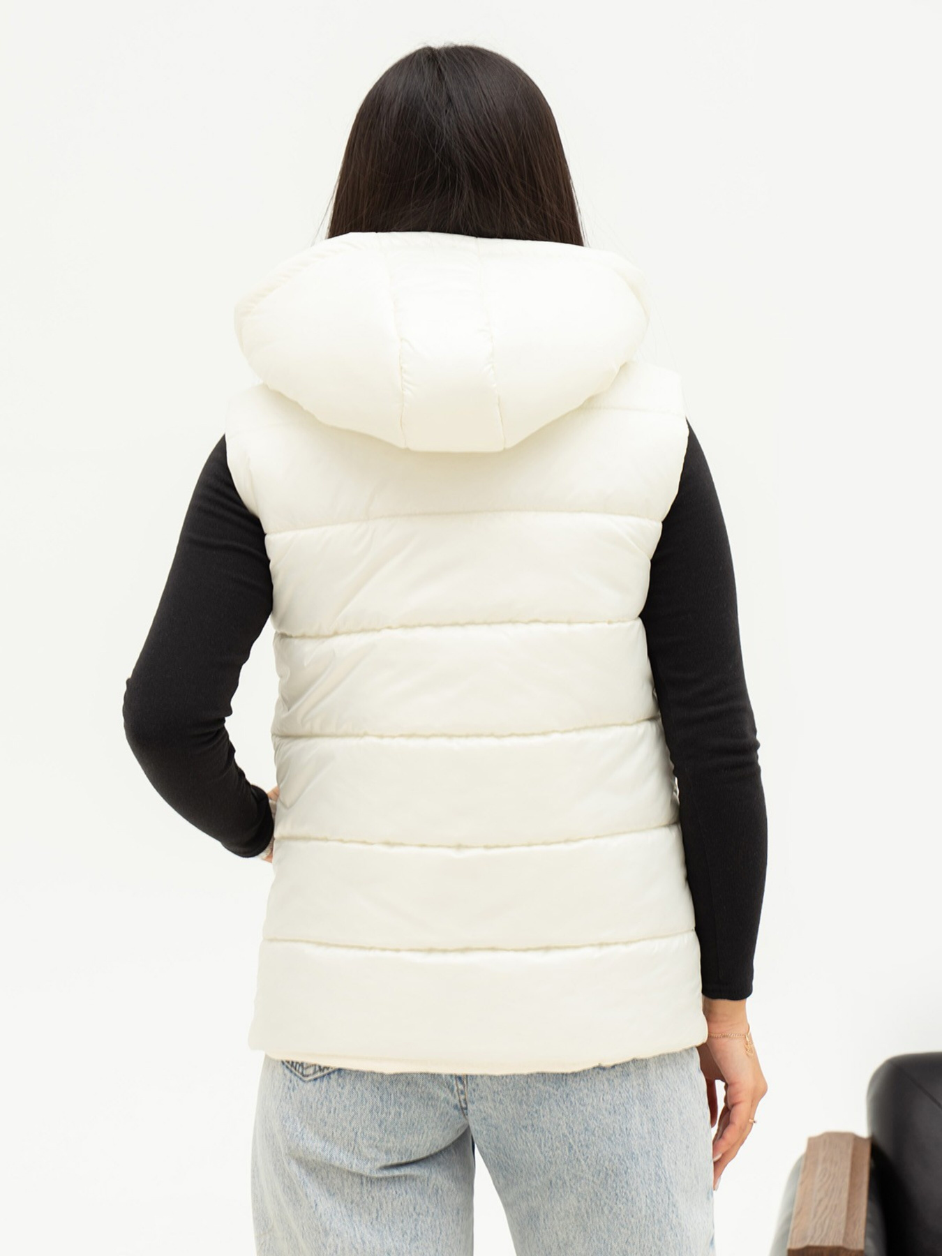 Жилет с утеплителем ISSA Plus модель SA-442_milky Фото