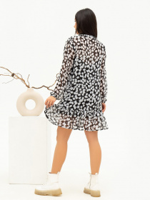 Платье мини ISSA Plus модель SA-443_blackwhite Фото