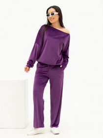 Костюм ISSA Plus модель SA-448_purple Фото