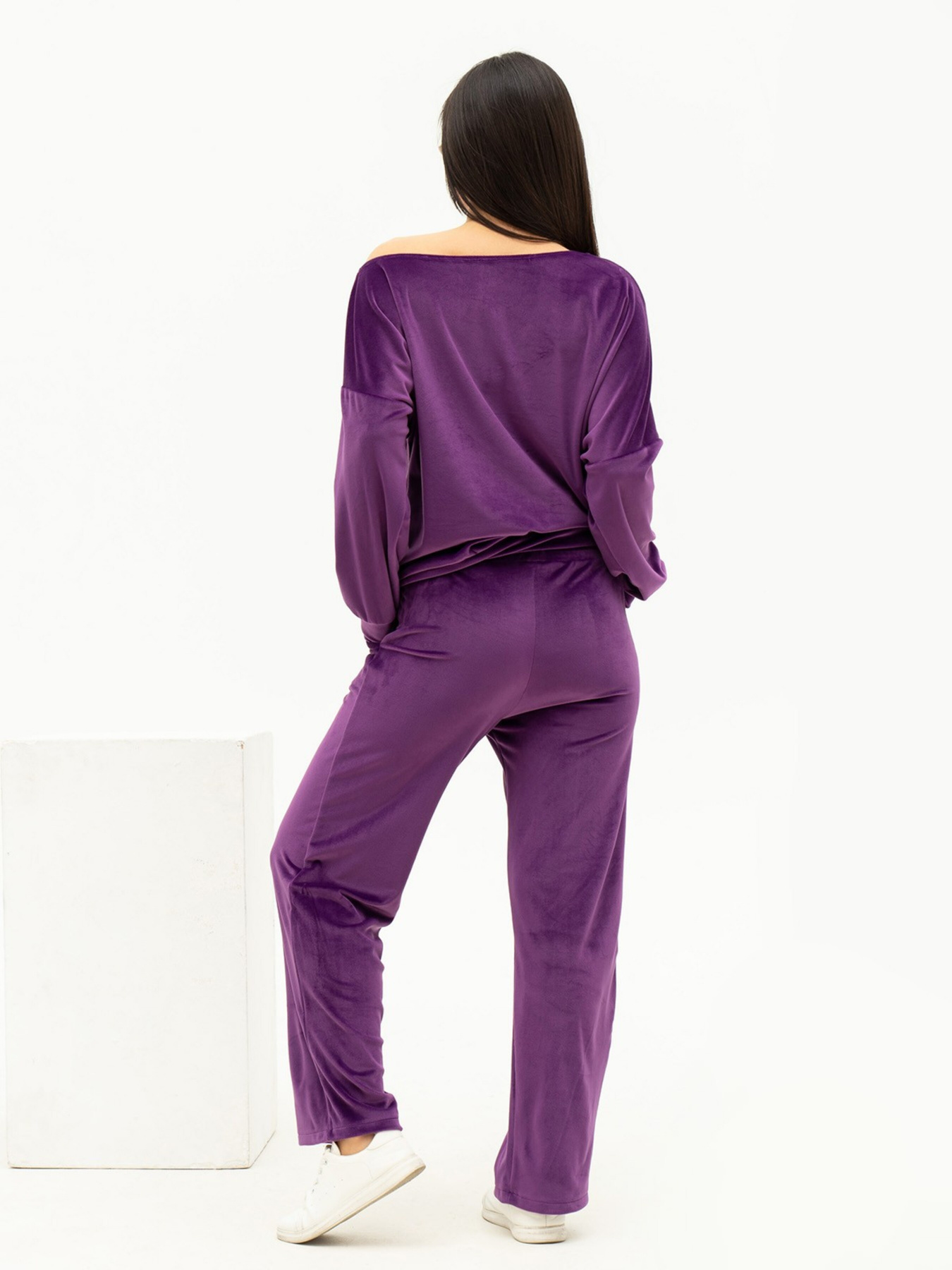 Повседневный костюм ISSA Plus модель SA-448_purple Фото