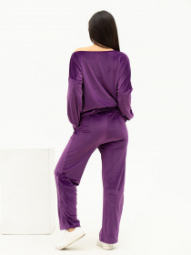 Повседневный костюм ISSA Plus модель SA-448_purple Фото