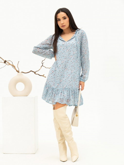 Платье мини ISSA Plus модель SA-452_lightblue Фото