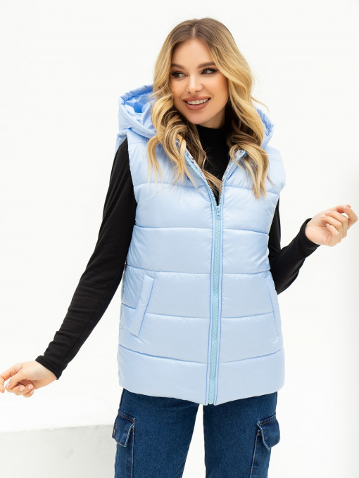 Куртки та дублянки ISSA Plus модель SA-442_lightblue Фото