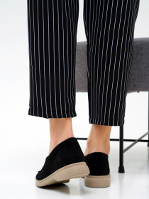 Лоферы ISSA Plus модель OB2-168_black Фото