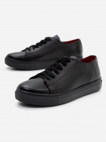 Кеды низкие ISSA Plus модель OB2-169_black Фото