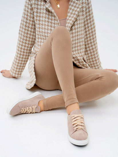 Кеды низкие ISSA Plus модель OB2-170_beige — фото 4 - INTERTOP