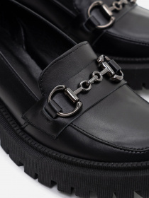 Лоферы ISSA Plus модель OB2-177_black Фото