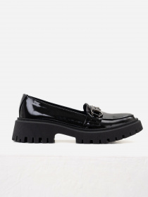 Лоферы ISSA Plus модель OB2-178_black Фото