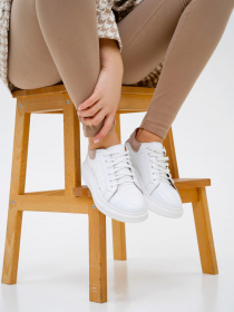 Кеды низкие ISSA Plus модель OB2-181_white Фото