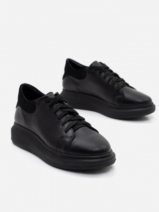 Кеды низкие ISSA Plus модель OB2-181_black Фото