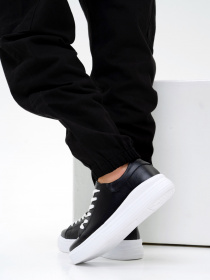 Кеды низкие ISSA Plus модель OB2-182_black Фото