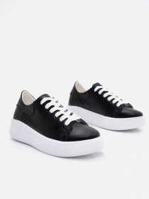 Кеды низкие ISSA Plus модель OB2-182_black Фото