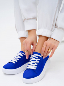 Кеды низкие ISSA Plus модель OB2-183_blue Фото