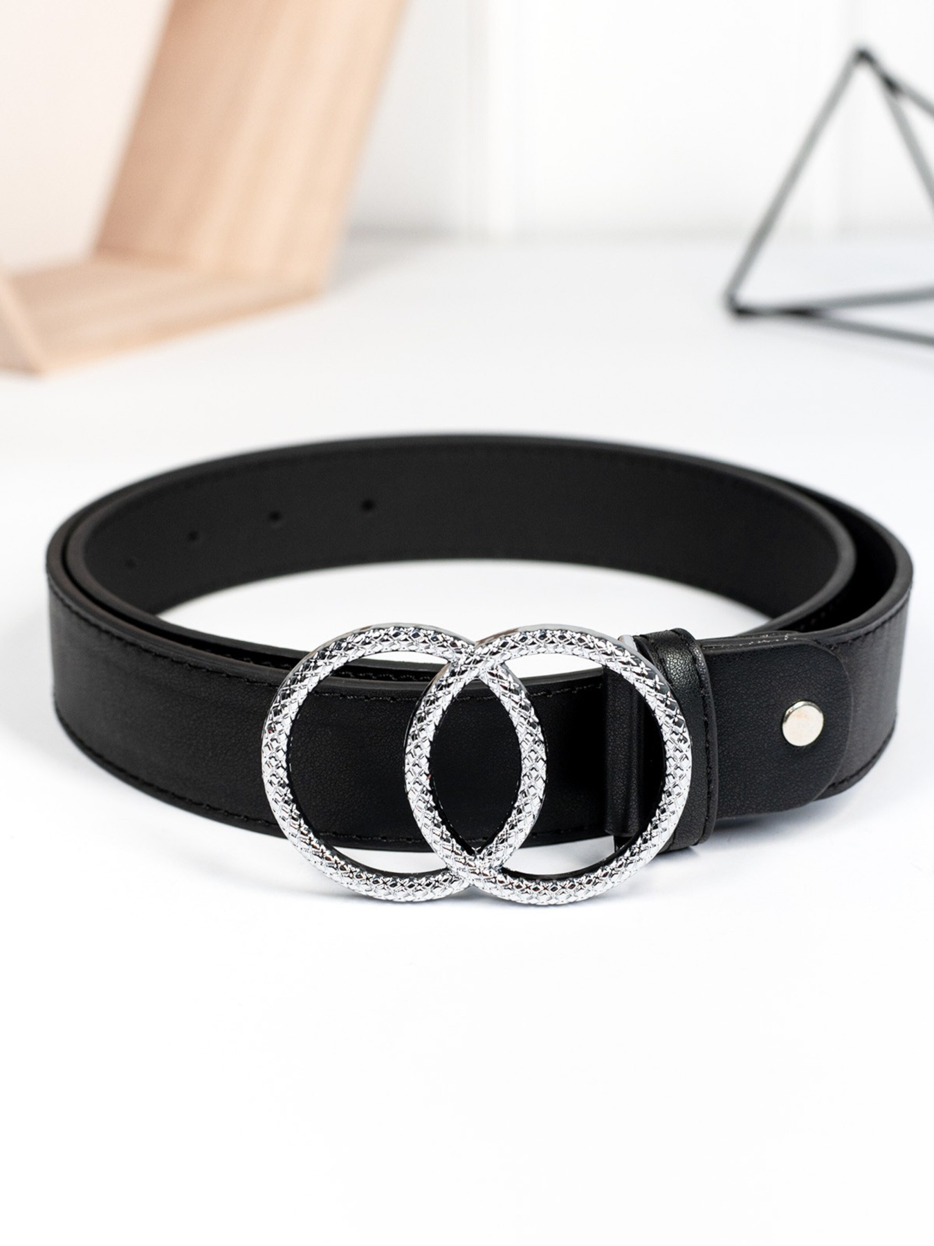 Ремень ISSA Plus модель R1-146_blacksilver Ремень ISSA Plus модель R1-146_blacksilver Фото