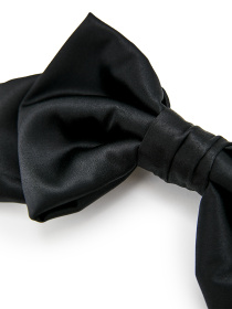 Великий чорний лук. Luxury аксесуар для волосся MyScarf модель mp196155 Фото