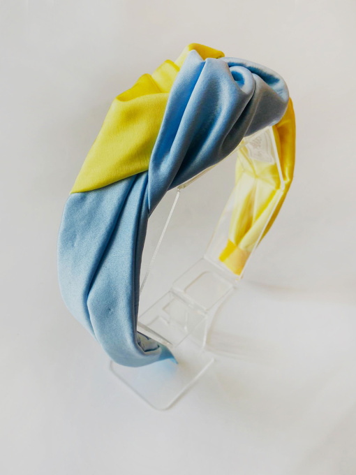 Жовто-блакитний обруч ручної роботи. Колекція "Україна" MyScarf модель mp196160 Фото