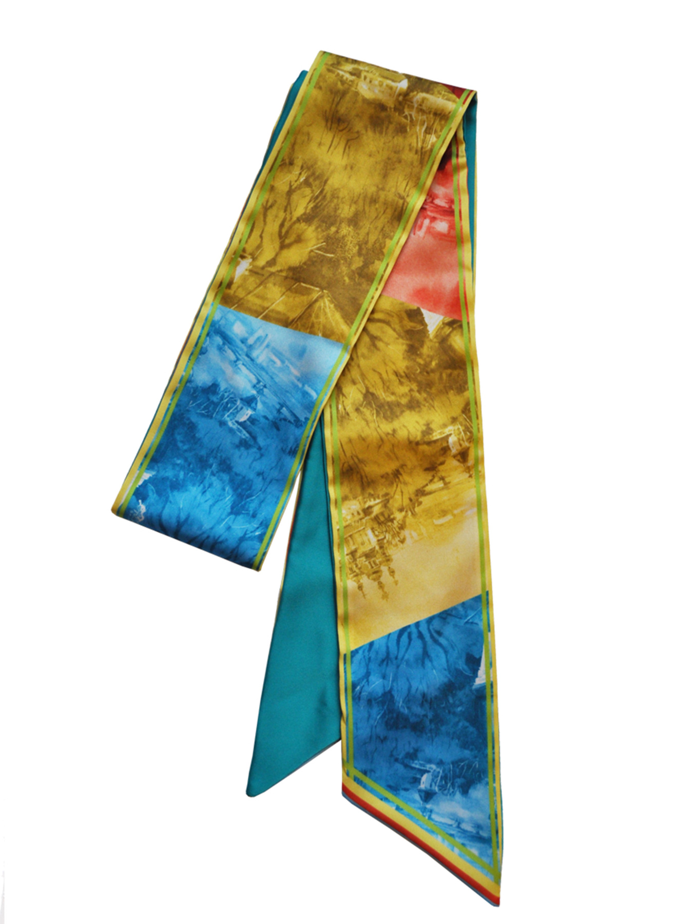 Твилли, шарфик-галстук, шарф-лента с резинкой  My Scarf MyScarf модель mp196373 Фото