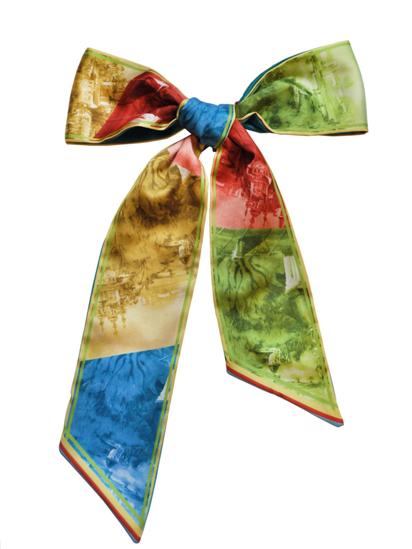 Твилли, шарфик-галстук, шарф-лента с резинкой  My Scarf MyScarf модель mp196373 Фото